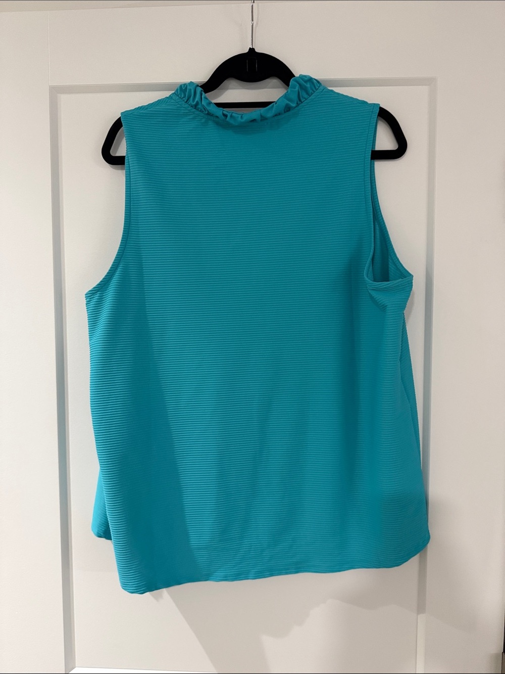 Zenergy® UPF V-Neck Ruffle Tank - Picture 4 of 4